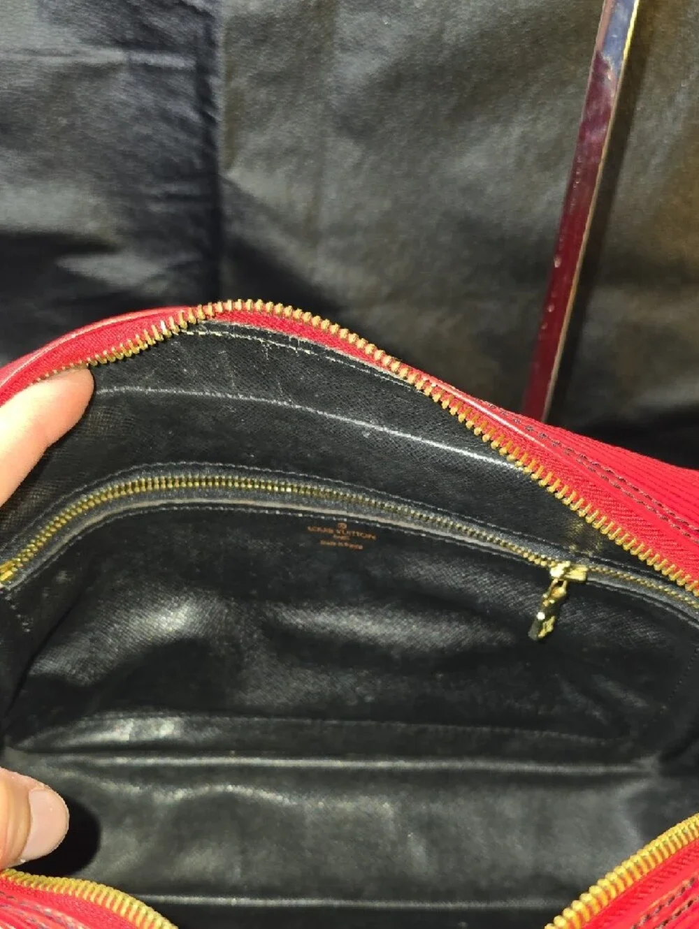 Vintage Louis Vuitton Red Epi Leather Crossbody